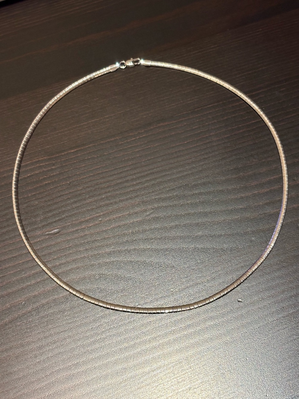 Silver Omega Chain 18”